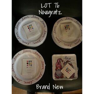 Novogratz Outdoor Home Melamine Dessert Side Dish Plates lot  76 Brand New